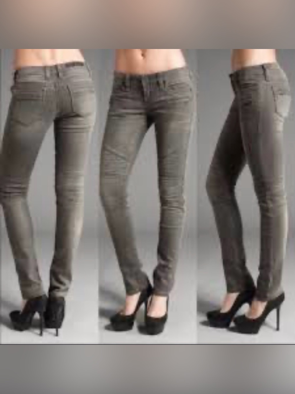 Rock Revival Skinny Mid-Rise Pants in Olive